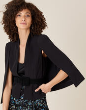 Cora Smart Cape Jacket, Black (BLACK), large