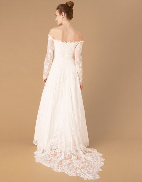 Monsoon – Cecily Bridal Bardot Lace Maxi Dress Ivory Robes de mariée à moins de 500 euros MONSOON