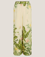 Fleur Floral Wide Leg Trousers, Cream (CREAM), large