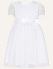 Nordic Lace Christening Dress, White (WHITE), large