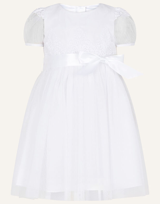 Nordic Lace Christening Dress, White (WHITE), large