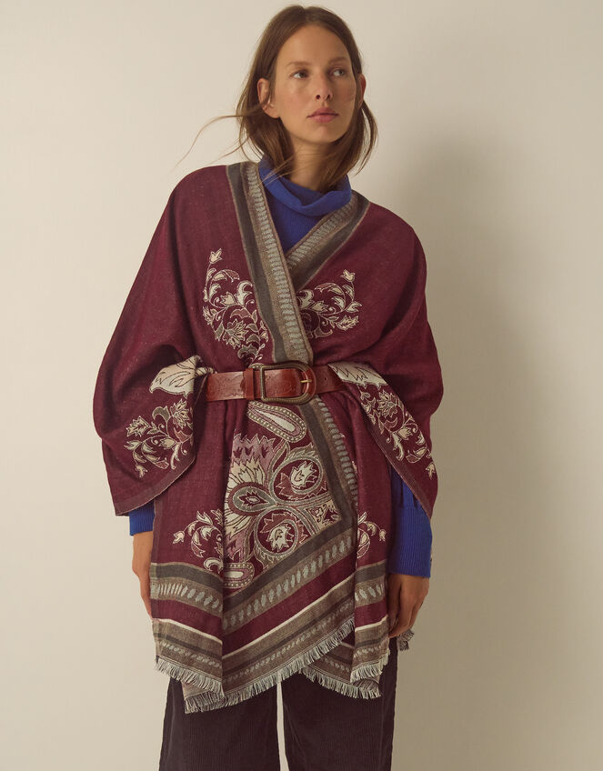 Crissy Jacquard Poncho