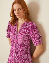 Darella Ditsy Print Jersey Dress, Pink (PINK), large