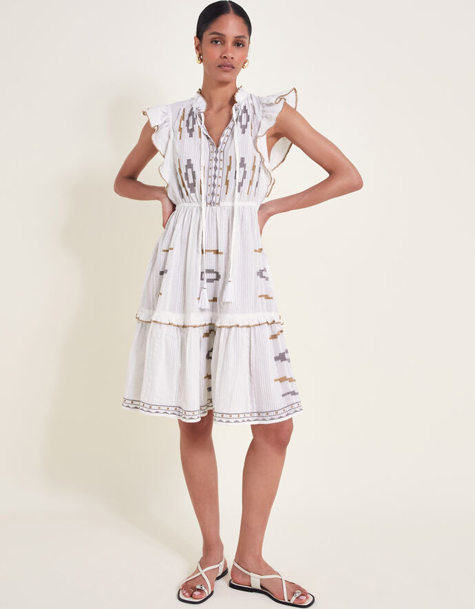 Best Selling - Ivory Rua 3Pc Embroidered Dress