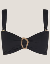 Cindy Molten Detail Bikini Top, Black (BLACK), large