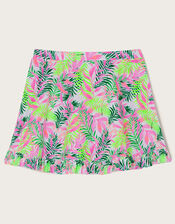 Palm Print Skirt Cover Up, Ivory (IVORY), large