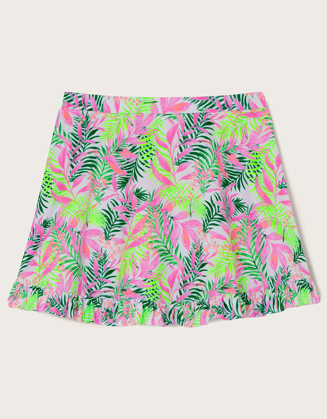 Palm Print Skirt Cover Up, Ivory (IVORY), large