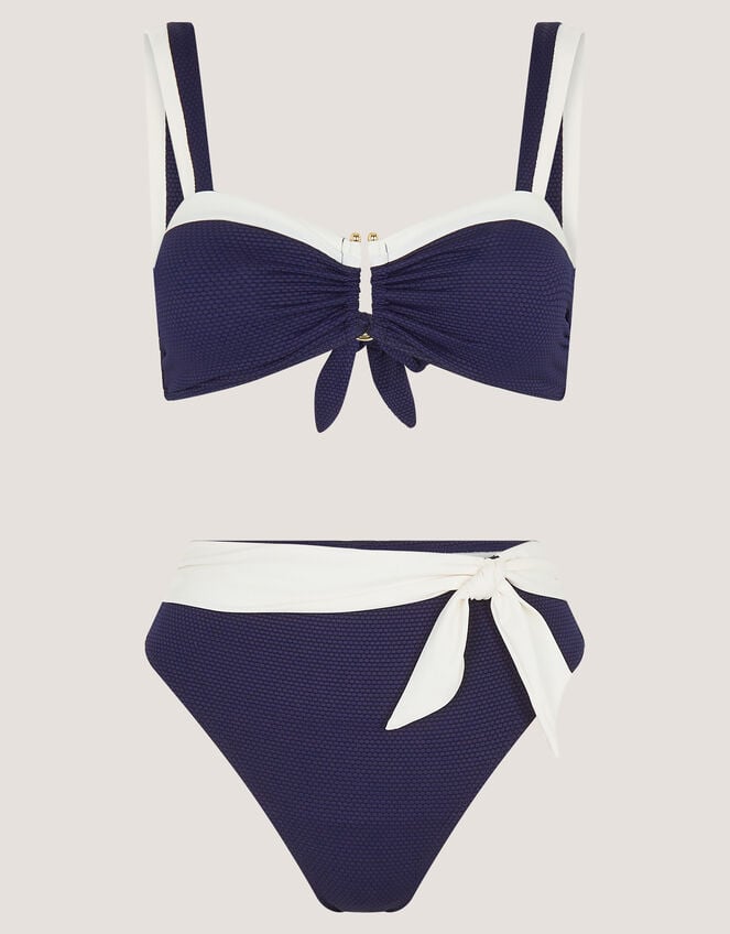 Sabrina Two Tone Bikini Top, Blue (NAVY), large
