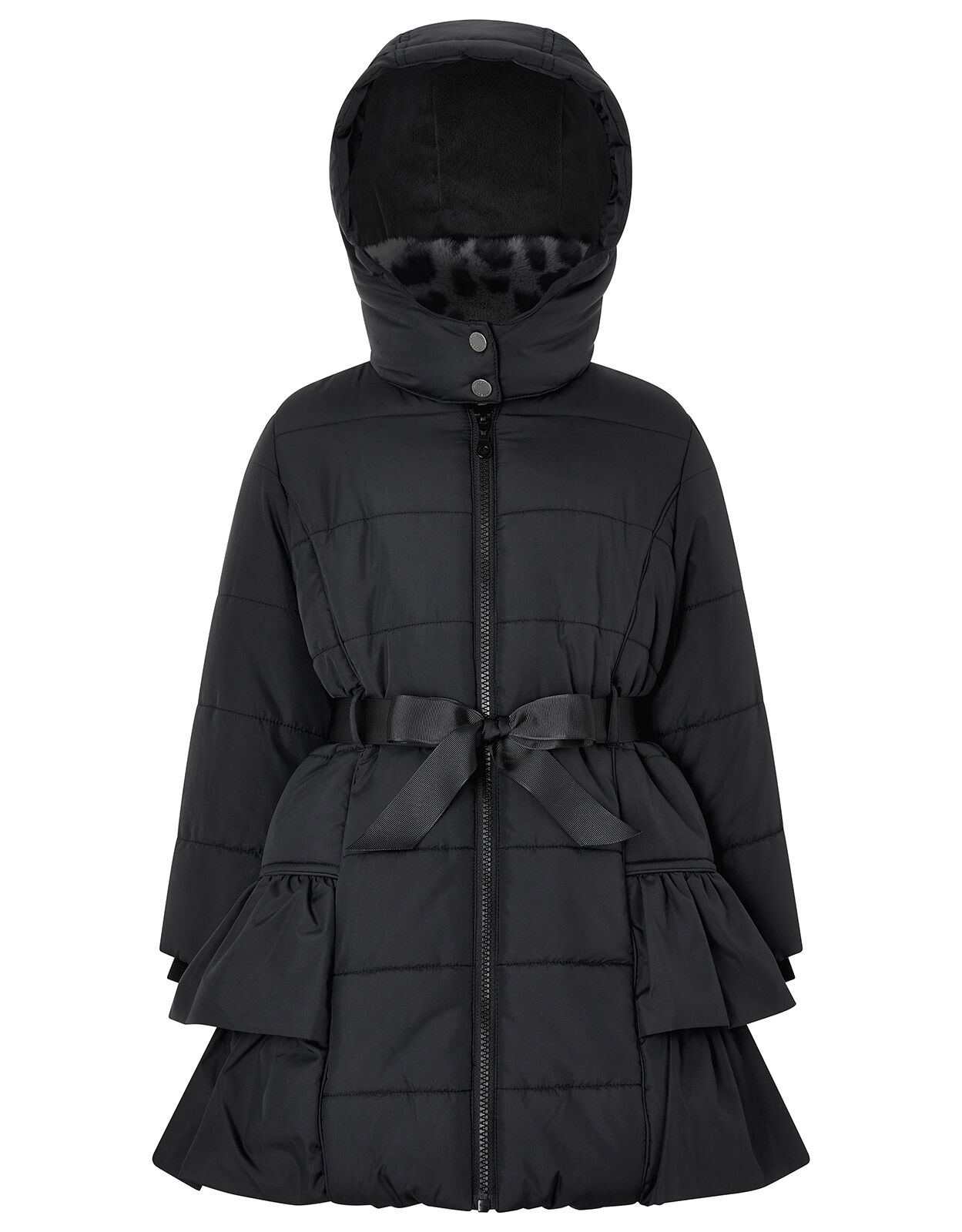 black coat with collar