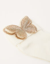 Baby Butterfly Socks, Gold (GOLD), large