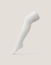Glitter Spot Tights, Gold (GOLD), large