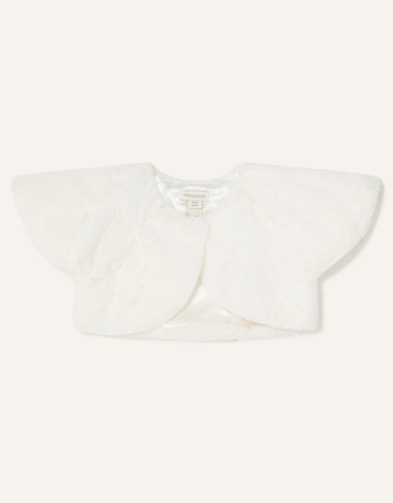 Little girl hotsell white fur cape