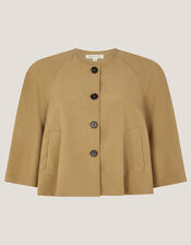 Verity 3/4 Sleeve Swing Jacket, Natural (NATURAL), large