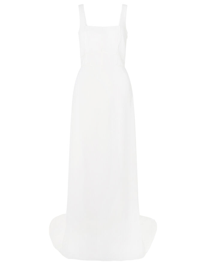 Deja Square Neck Bridal Dress Ivory | The Bride | Monsoon UK.