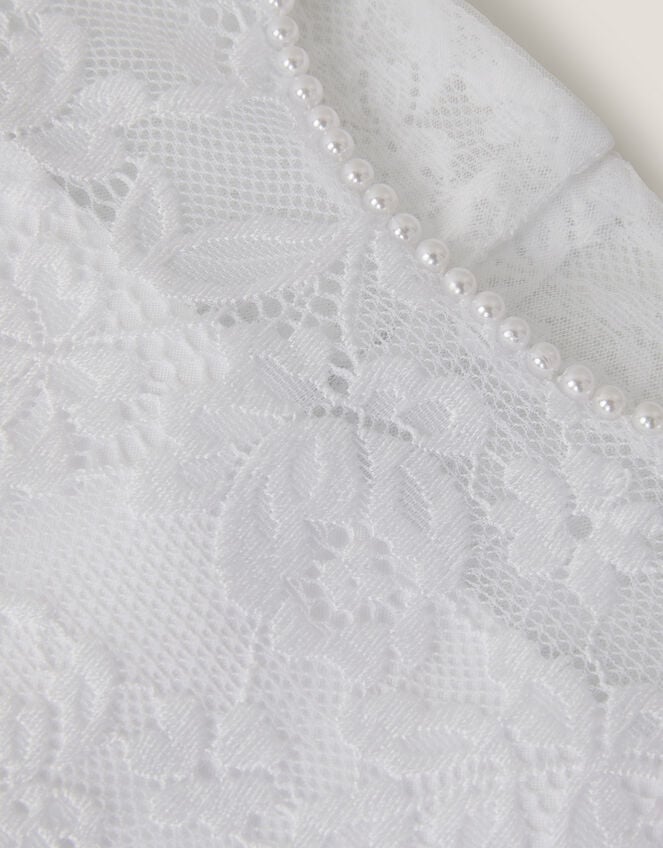 Alberta Rose Lace Communion Dress, White (WHITE), large