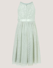 Lacey Sequin Truth Dress, Green (SAGE), large