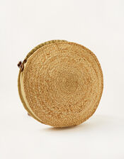 Rosa Round Straw Cross-Body Bag, , large