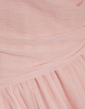 Arianna One Shoulder Tulle Prom Dress, Pink (PALE PINK), large