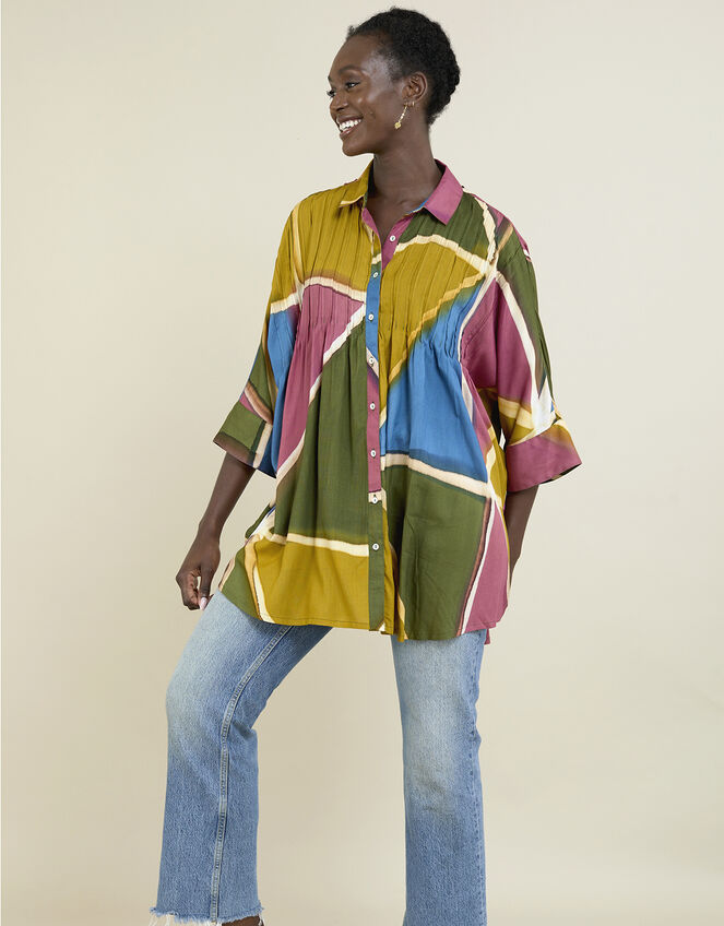 East Lailah Hand-Painted Shirt, Multi (MULTI), large