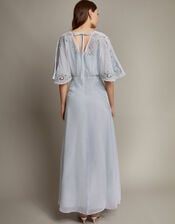 Tatiana Angel Sleeve Embellished Maxi Dress, Blue (PALE BLUE), large
