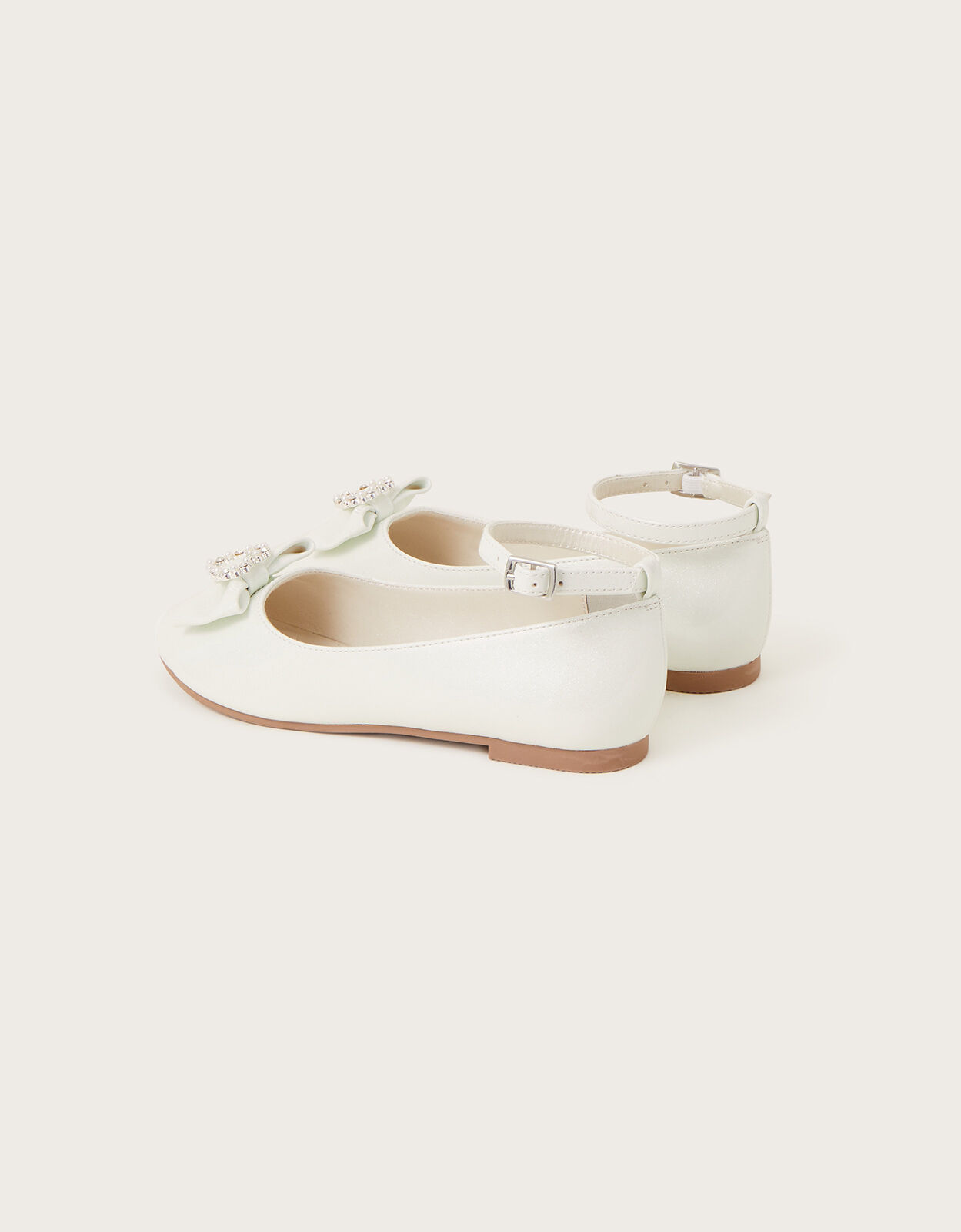 White patent sale flats