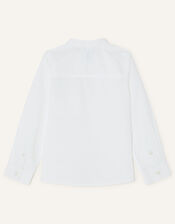 Nehru Shirt, White (WHITE), large