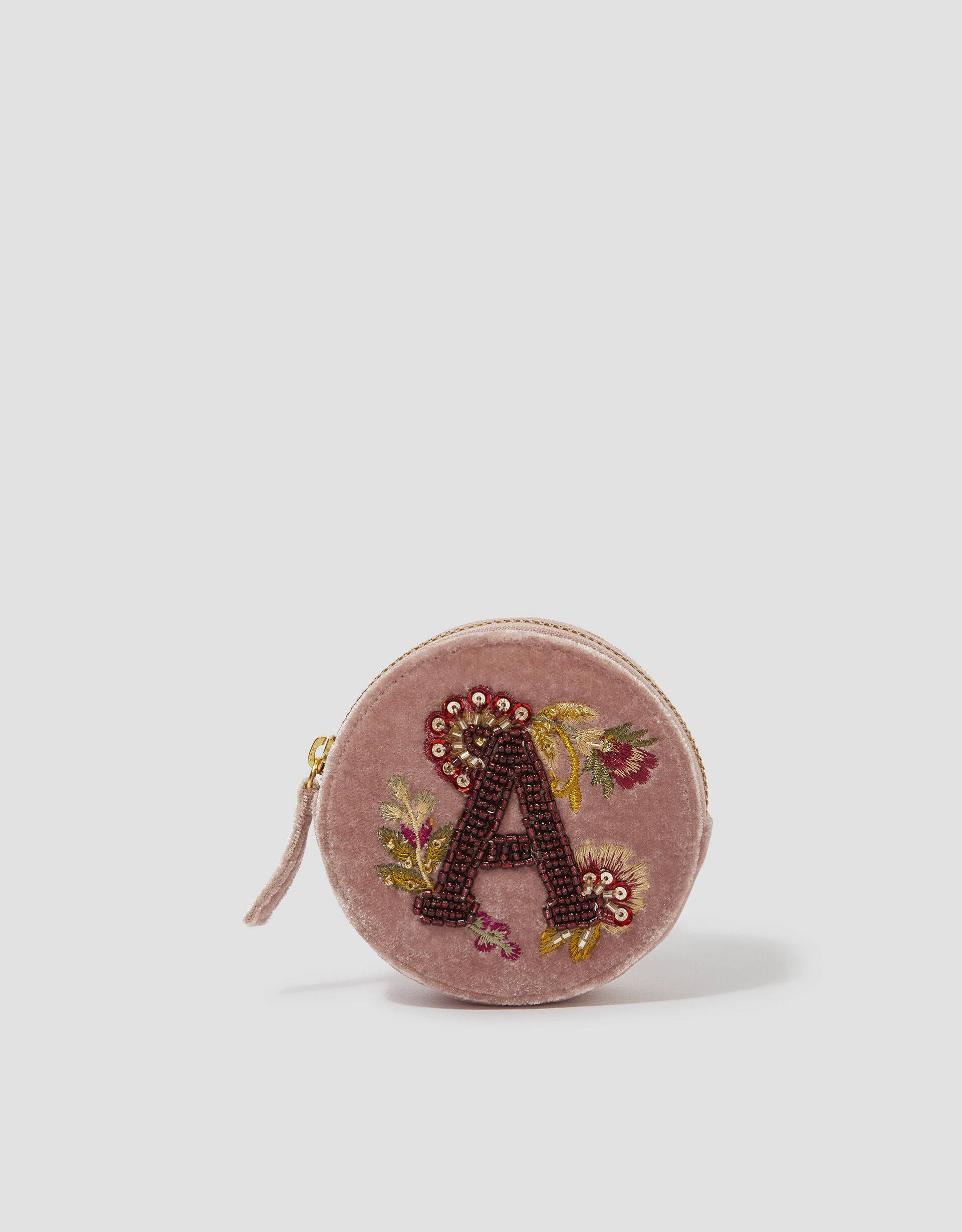Initial Embellished Coin Purse Pink Bags Purses Monsoon UK
