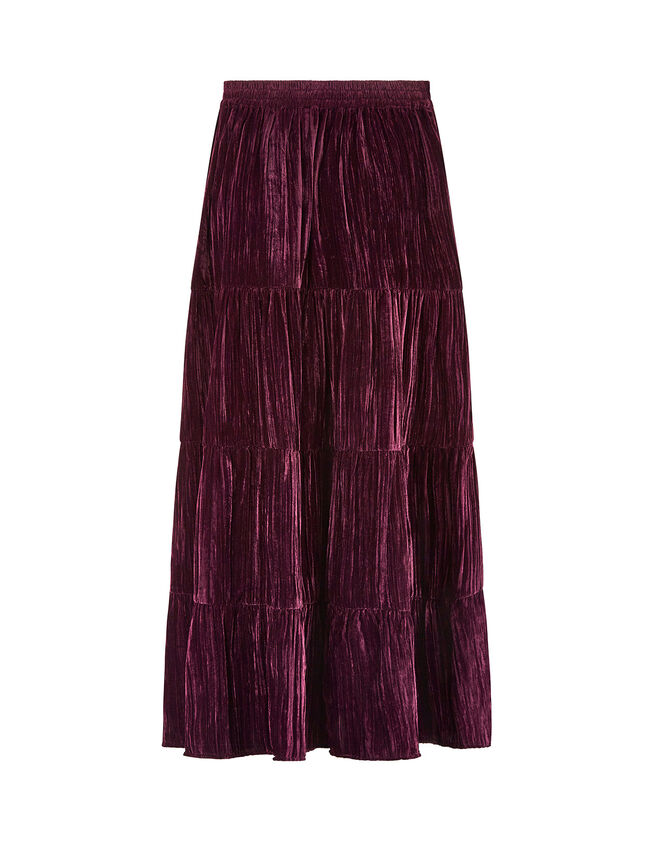 East Heather Velvet Skirt, Purple (RASPBERRY), large