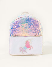 Jazzy Rainbow Unicorn Backpack, , large