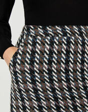 Tabby Tweed A-Line Mini Skirt, Black (BLACK), large