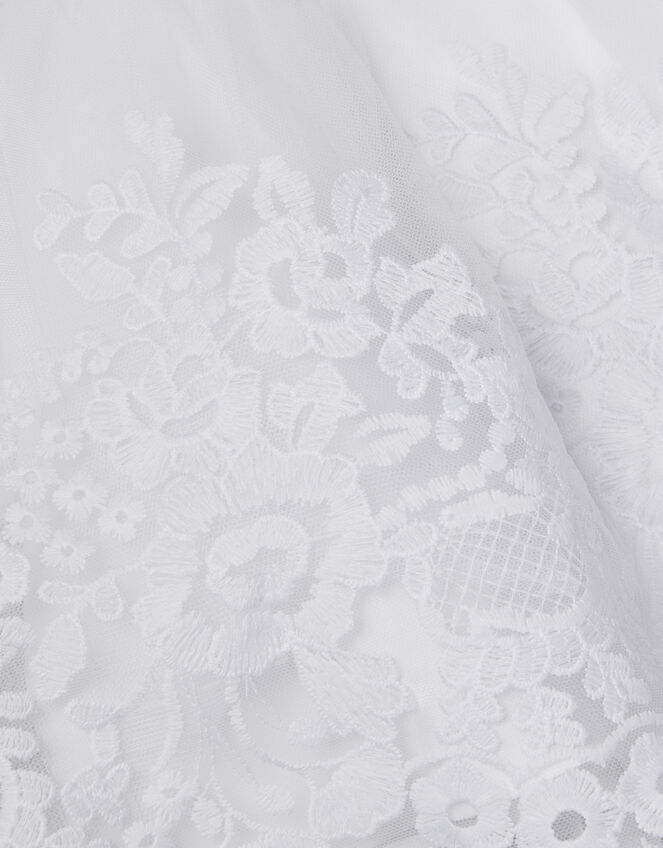 Baby Athena Floral Embroidered Dress, White (WHITE), large