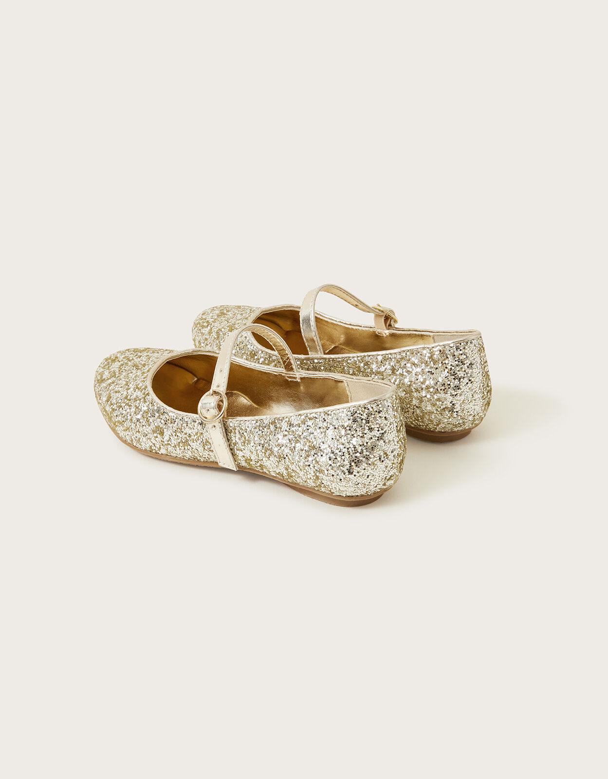 Gold glitter flats for toddlers top