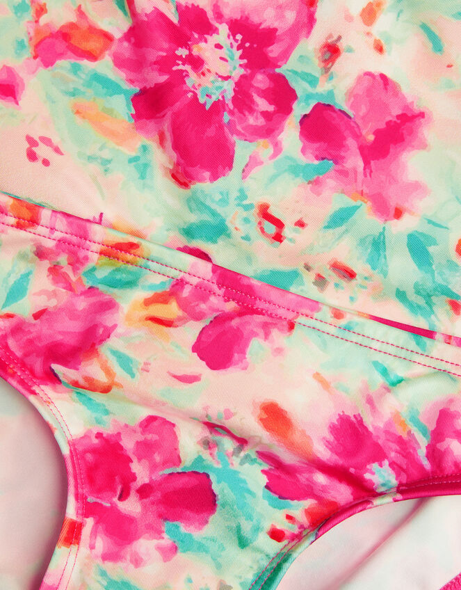 Tropical Floral Ruffle Tankini Set, Multi (MULTI), large