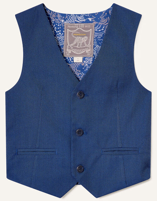 Jake Waistcoat, Shirt and Tie Set, Blue (BLUE), large