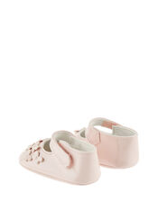 Baby Patent Butterfly Booties, Pink (PALE PINK), large