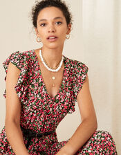 Fable Floral Jersey Maxi Dress, Pink (PINK), large
