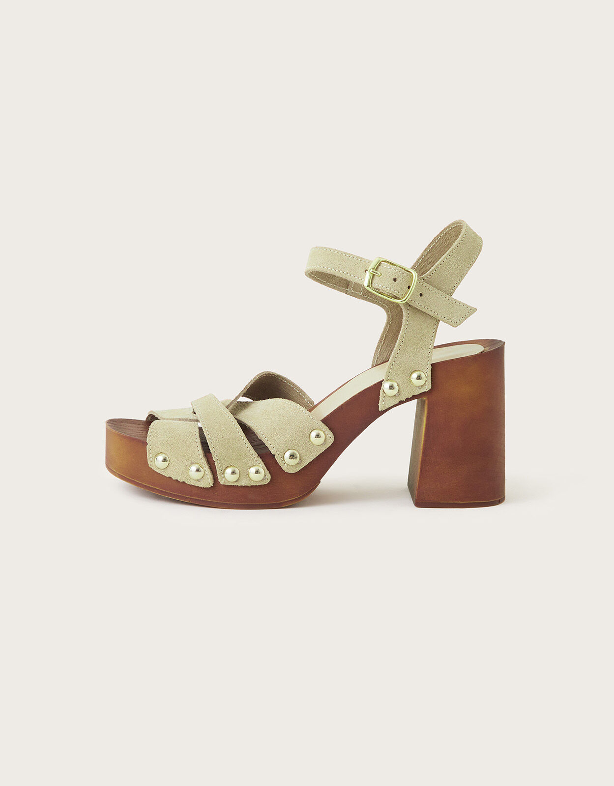Suede shop clog sandals