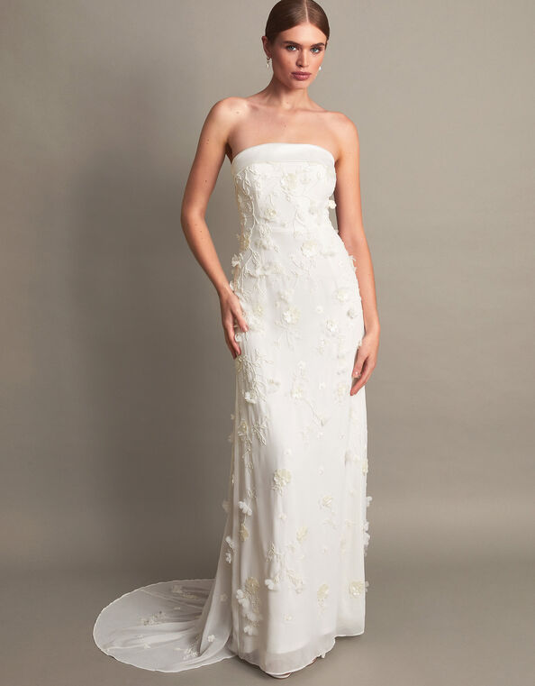 Eve Embellished Bridal Dress, Ivory (IVORY), large