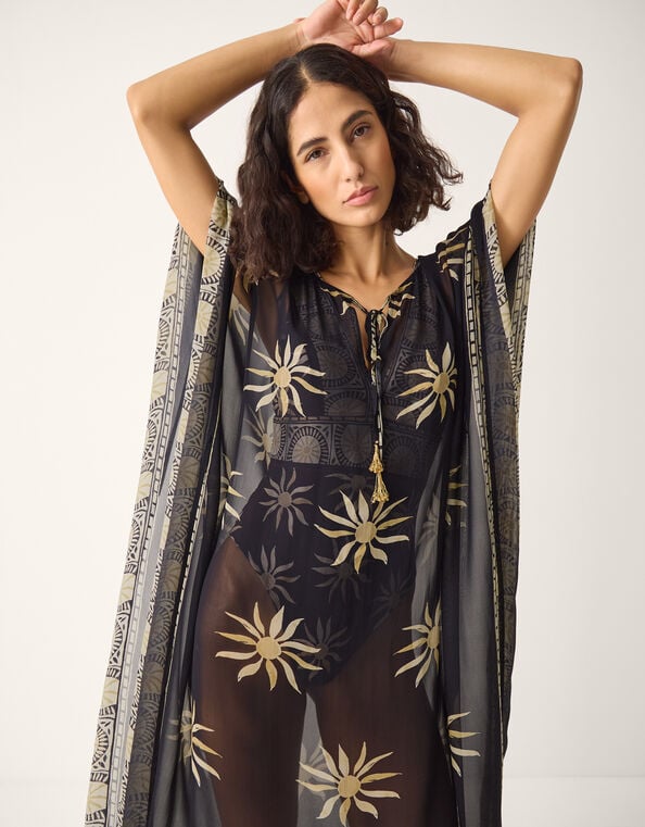 Tashie Sun Print Maxi Kaftan, , large