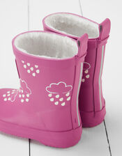Grass and Air Colour-Revealing Wellies, Pink (BRIGHT PINK), large