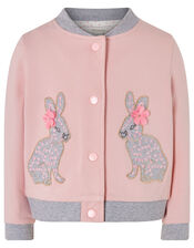 Baby Bunny Sweat Bomber Jacket, Pink (PINK), large