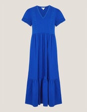 Tanitha Lace Jersey Maxi Dress, Blue (COBALT), large