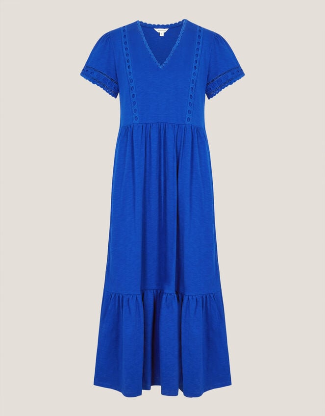 Tanitha Lace Jersey Maxi Dress, Blue (COBALT), large