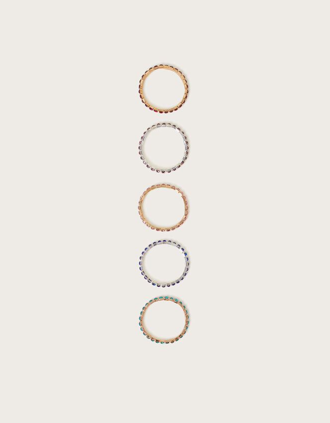 5-Pack Jewel Stretch Bracelets, , large