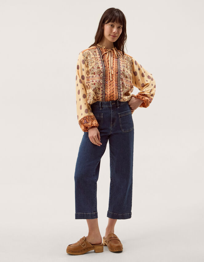 Ines Floral Print Blouse Natural