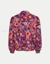 East Embellished Floral Bomber Jacket, Multi (MULTI), large
