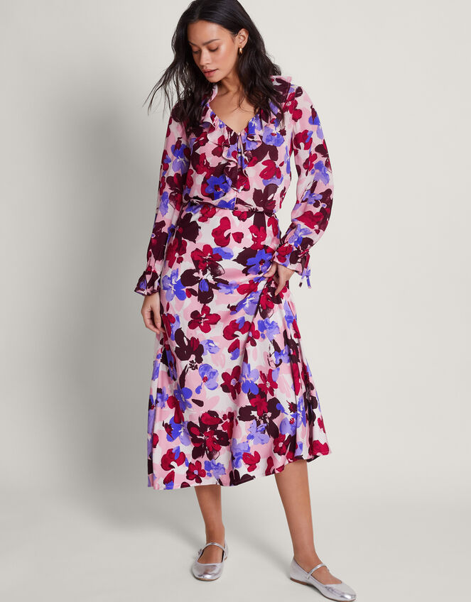 Vittoria Floral Print Blouse, Pink (PINK), large