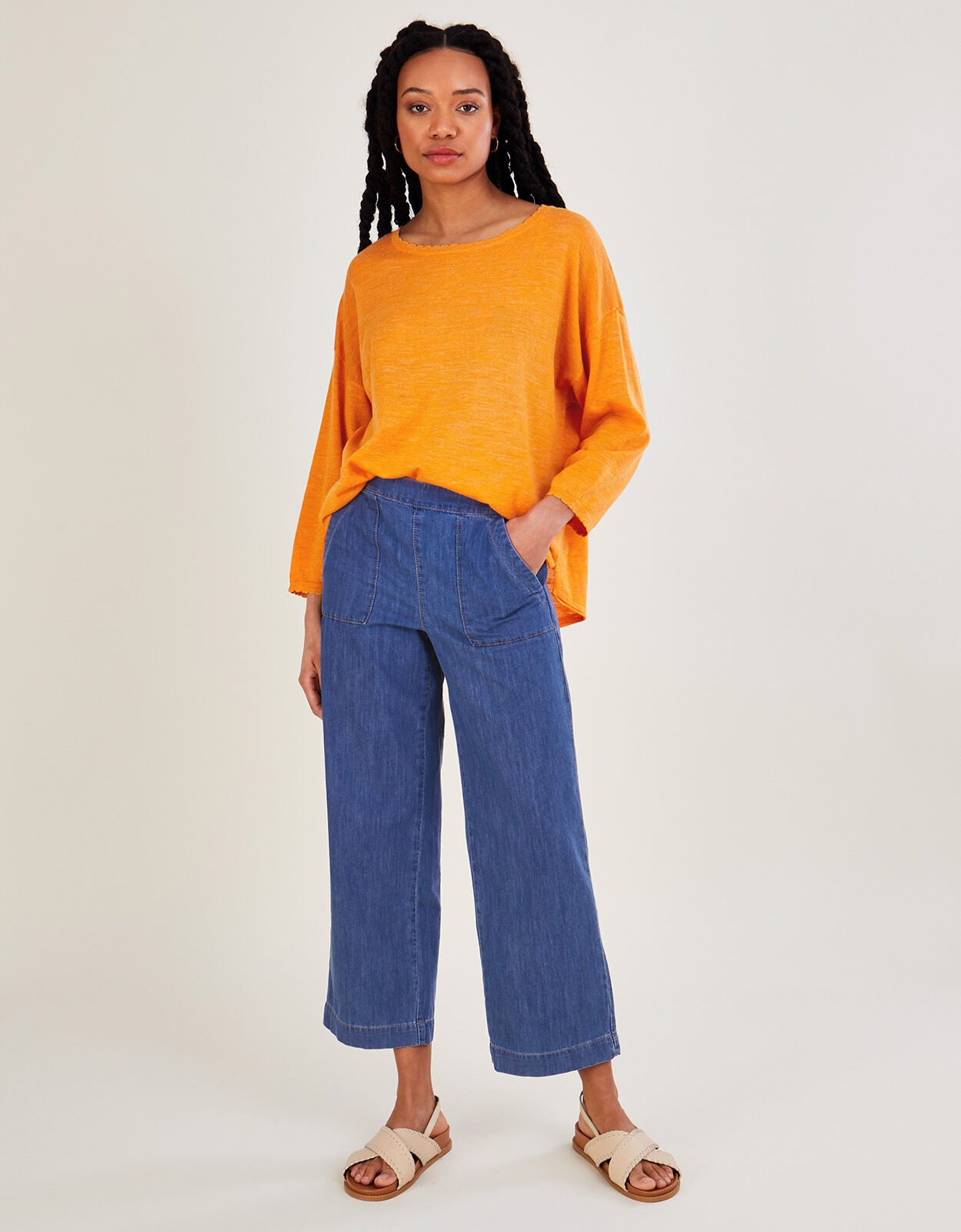 Linen hotsell blend jumper