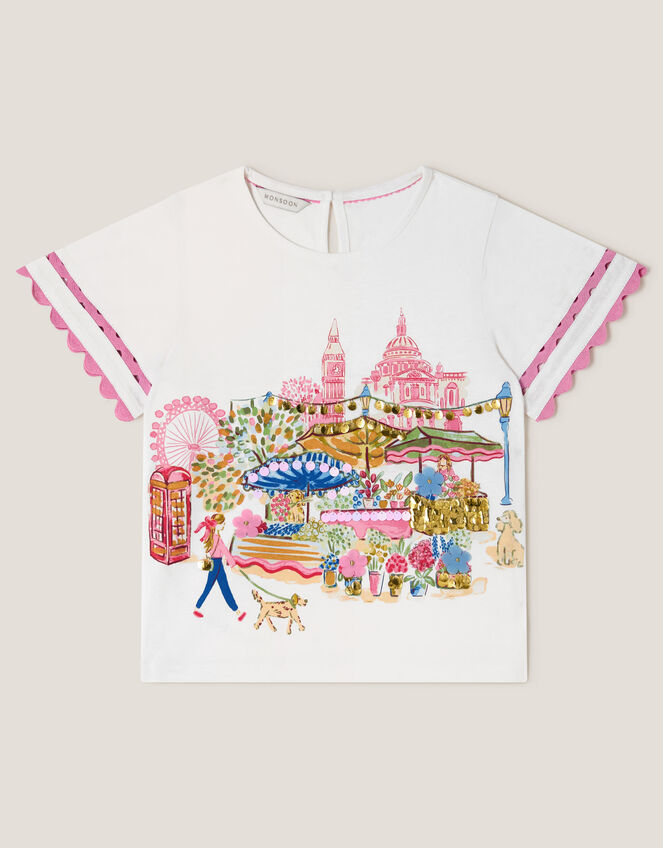 London Scene T-Shirt, Ivory (IVORY), large