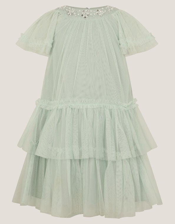 Anastasia Embellished Tulle Party Dress, Green (SAGE), large